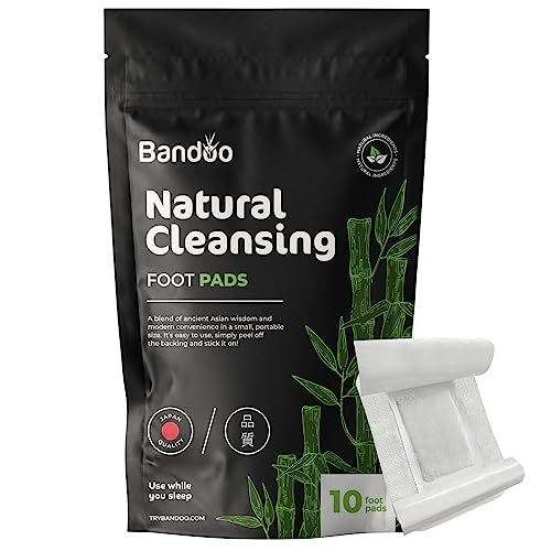 Bandoo Foot Pads | Original | Rana Pads | Premium Natural Bamboo Vinegar Foot Care Pads | Japanese Foot Pads | 10 Pads